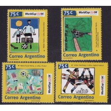 ARGENTINA 1994 GJ 2674/77 SERIE COMPLETA DE ESTAMPILLAS NUEVAS MINT U$ 6,40